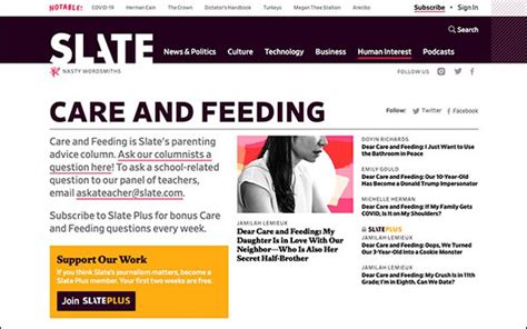 care and feeding slate|care and feeding advice column.